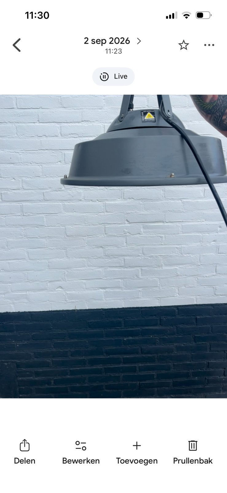 Terras verwarmer electrische, Ophalen, Zo goed als nieuw