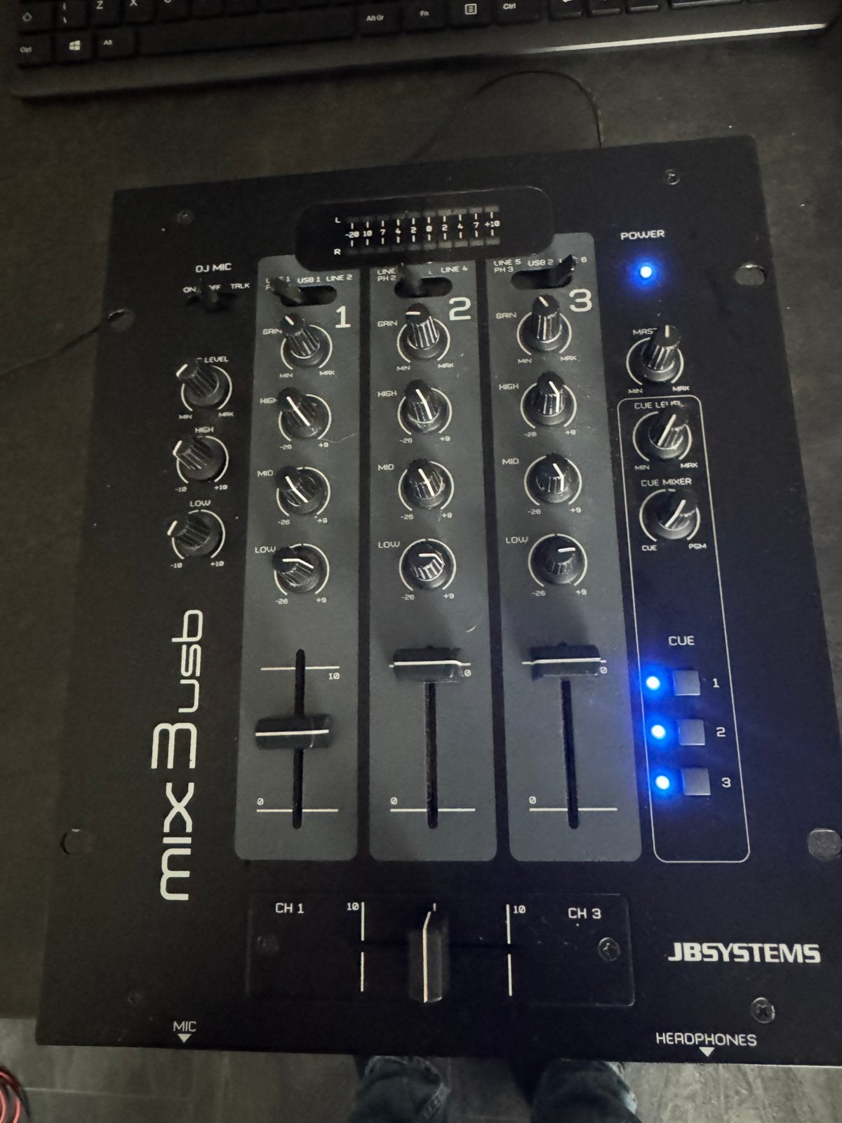 Jbsystems mengpaneel mix 3 usb, Ophalen of Verzenden, Zo goed als nieuw
