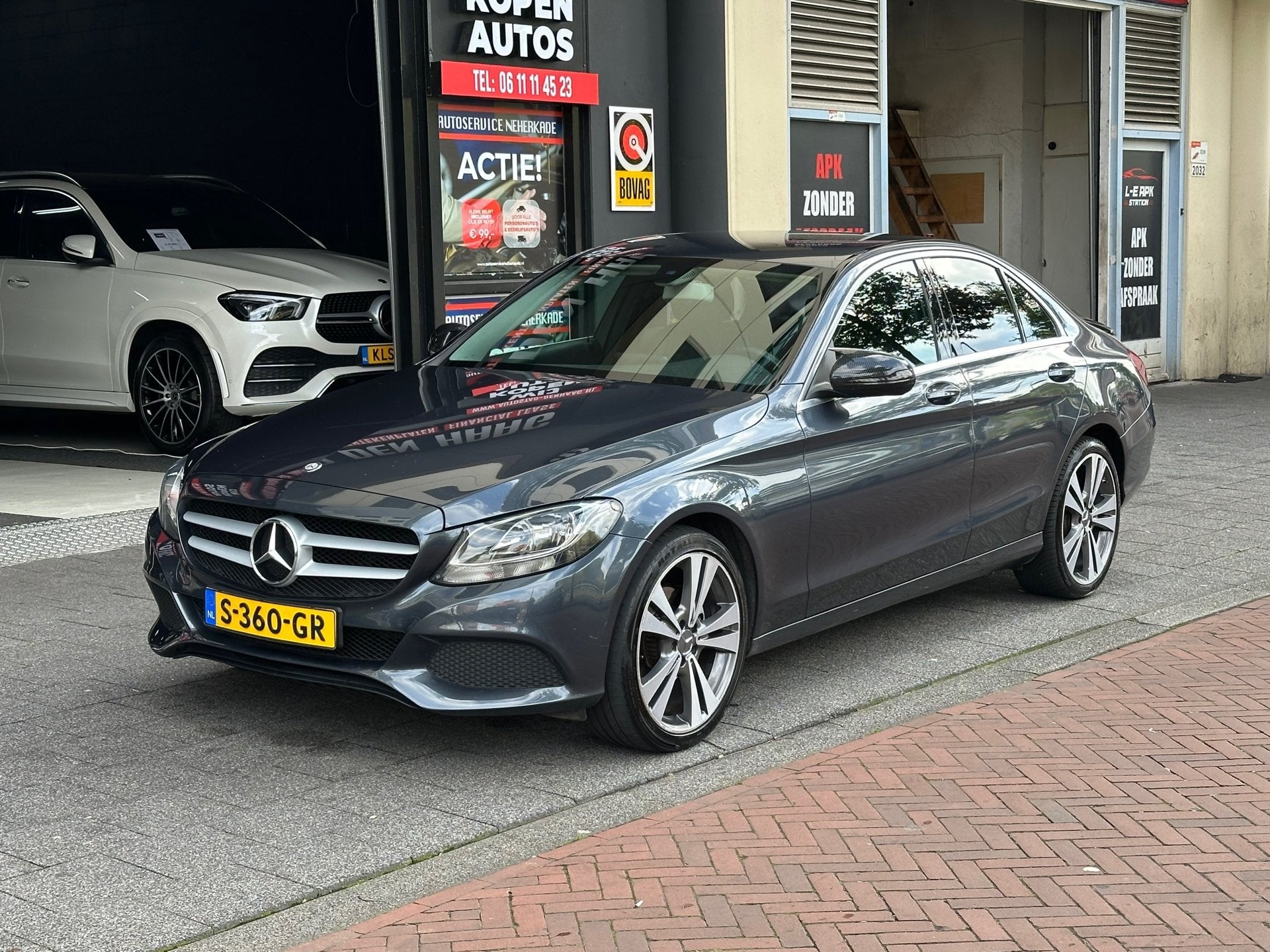 Mercedes-Benz C-klasse 200 Automaat Leer Navi Clima, Automaat, Euro 6, 4 cilinders, Bedrijf