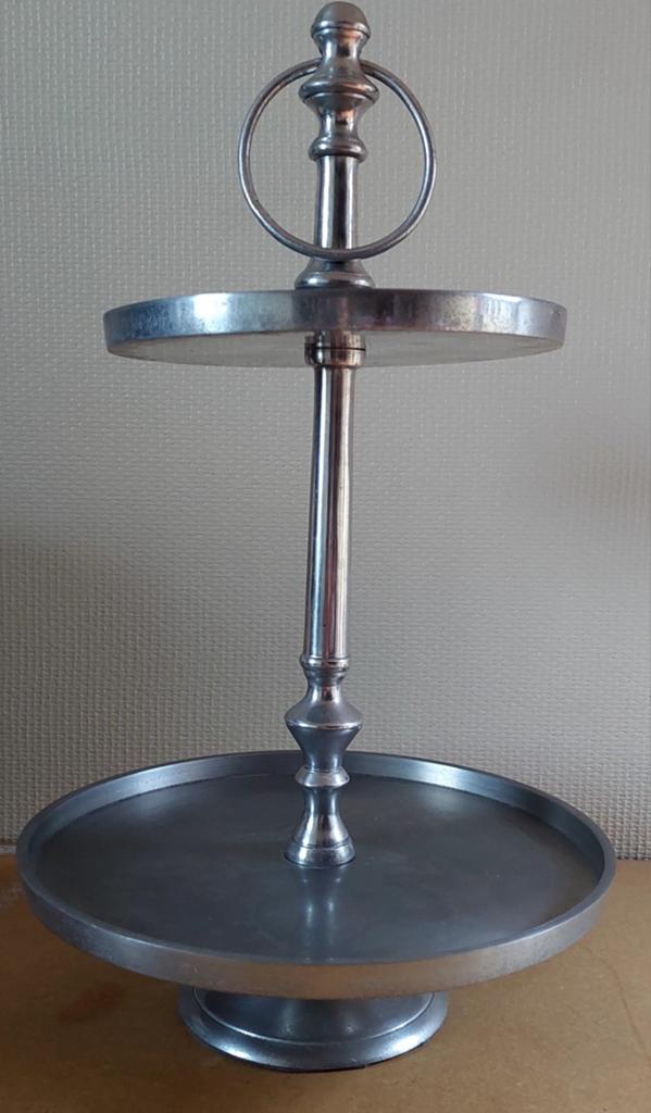 Etagère 2-laags 50cm hoog, Ophalen of Verzenden