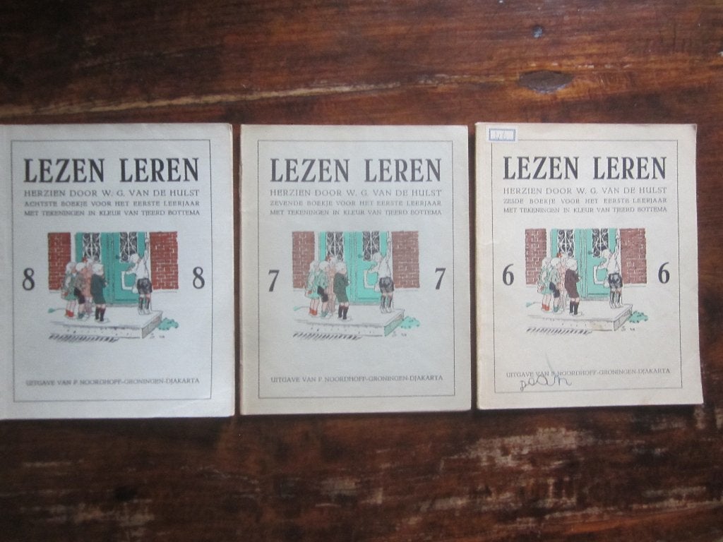 WG van de Hulst deel 6,7,8 serie Lezen leren, Antiek en Kunst, Ophalen of Verzenden
