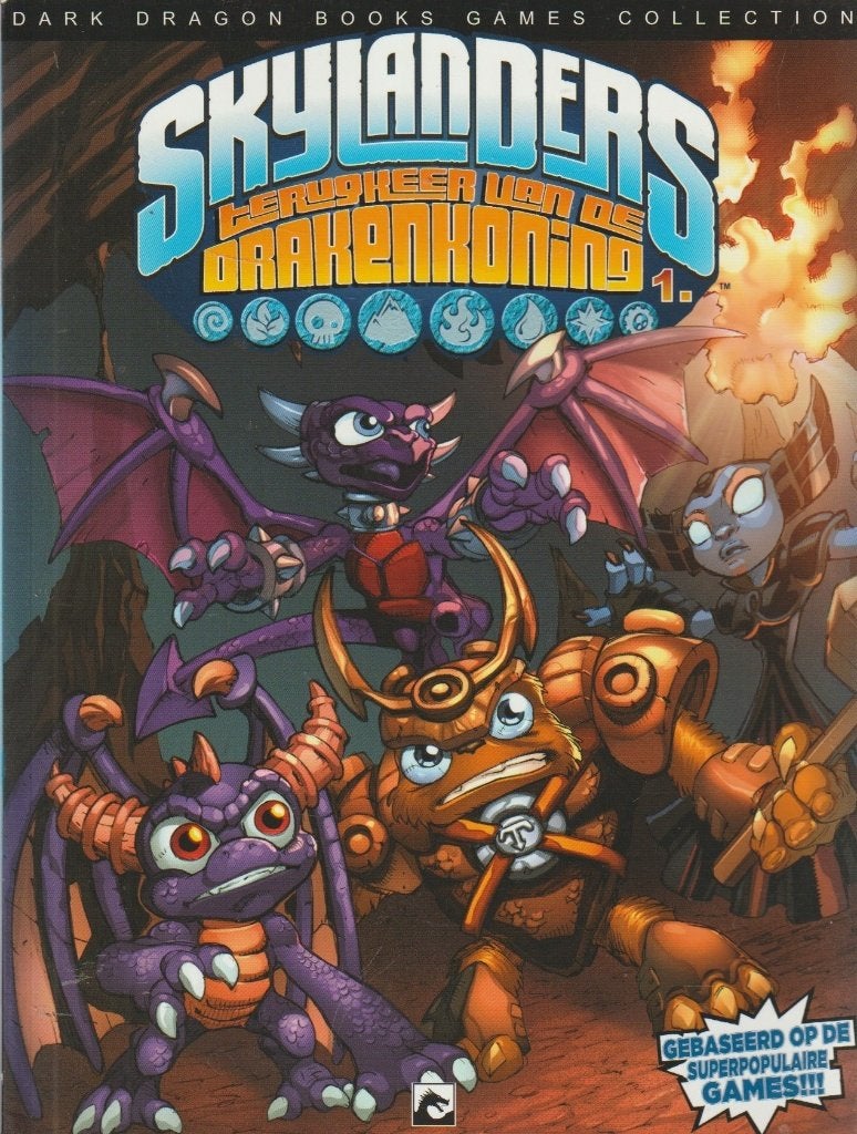 Skylanders Terugkeer van de drakenkoning deel 1 en 2, Boeken, Meerdere stripboeken, Ophalen of Verzenden, Zo goed als nieuw