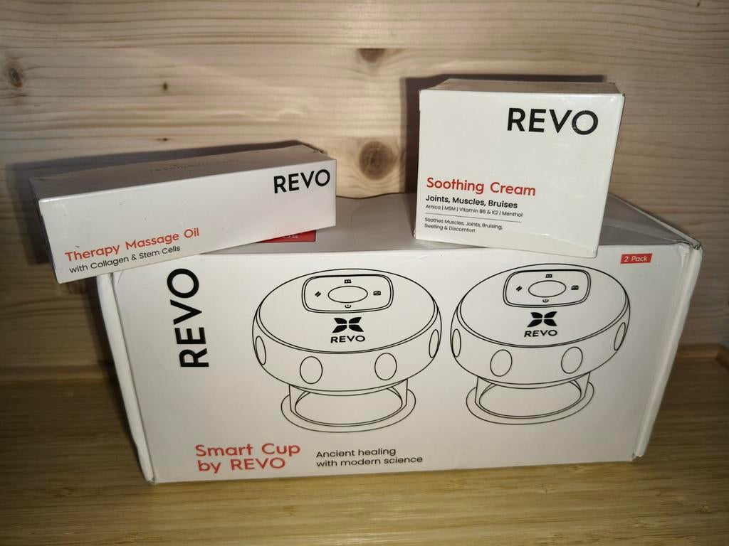 REVO Cupping Massage Set met Massage Olie en Crème, Ophalen of Verzenden, Nieuw, Apparaat