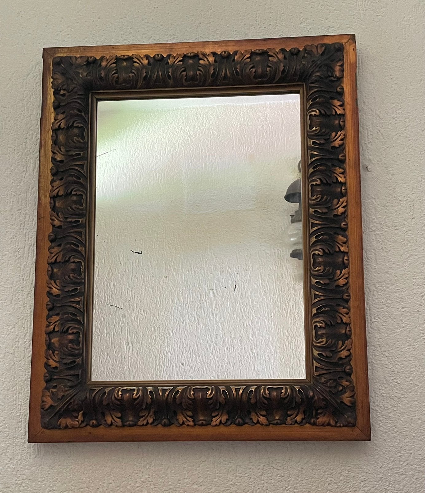 Houten spiegel, Ophalen, Minder dan 50 cm, Zo goed als nieuw, Minder dan 100 cm