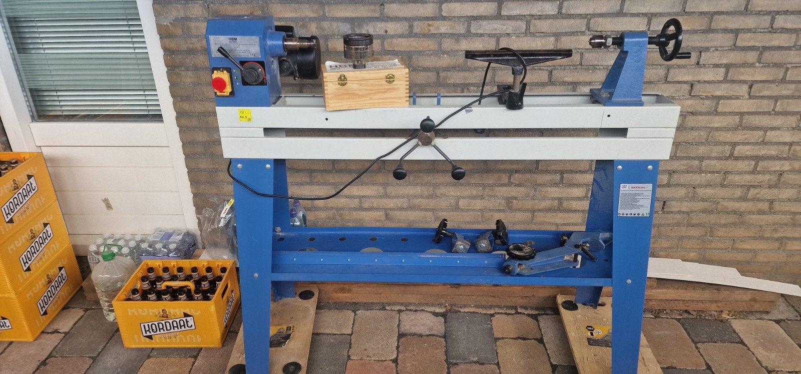 HBM Houtdraaibank  Variomatic met toebehoren, Ophalen, Zo goed als nieuw, Houtdraaibank, 1000 mm of meer