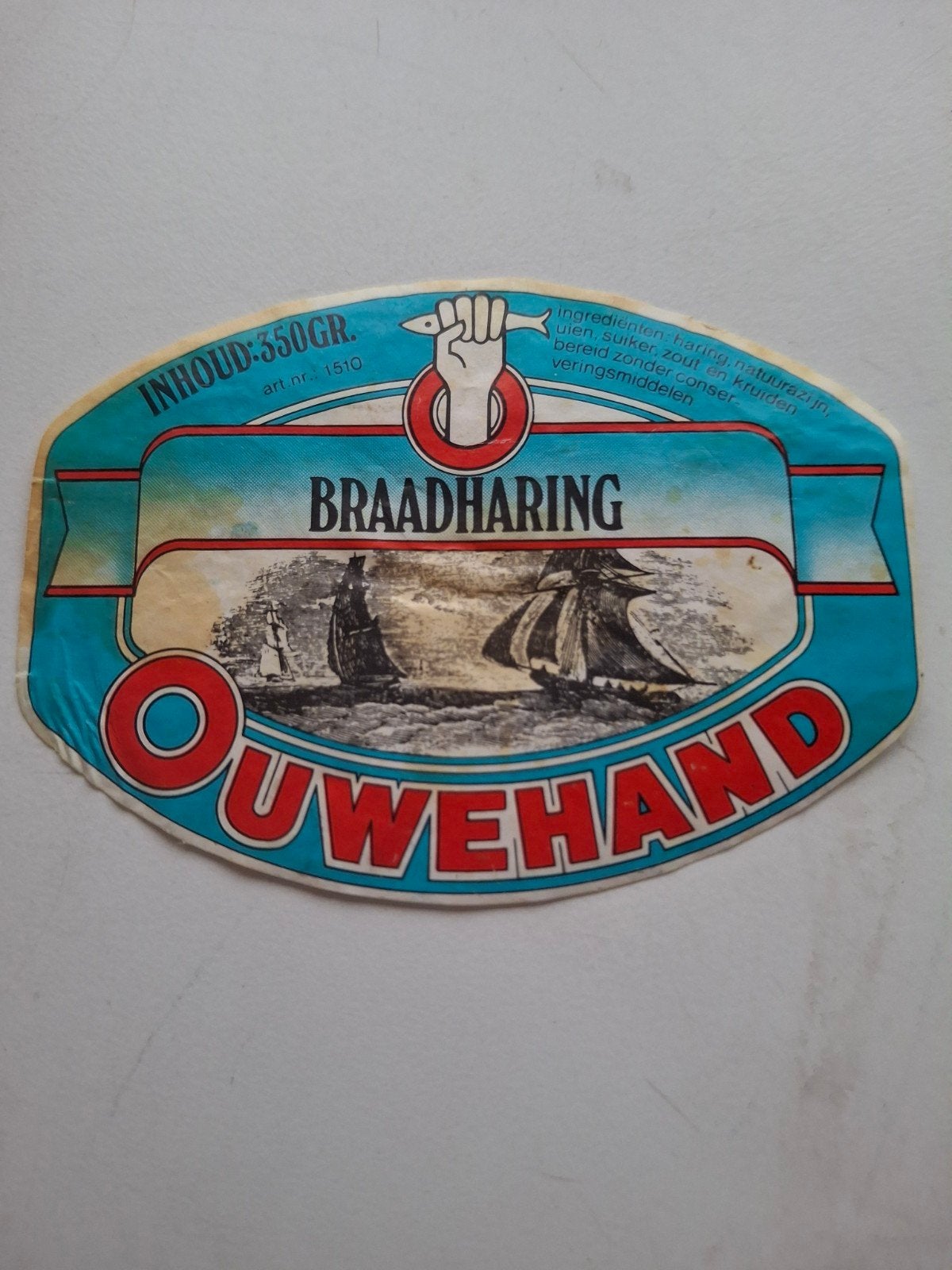 etiket Ouwehand Braadharing., Verzamelen, Ophalen of Verzenden, Zo goed als nieuw, Overige typen