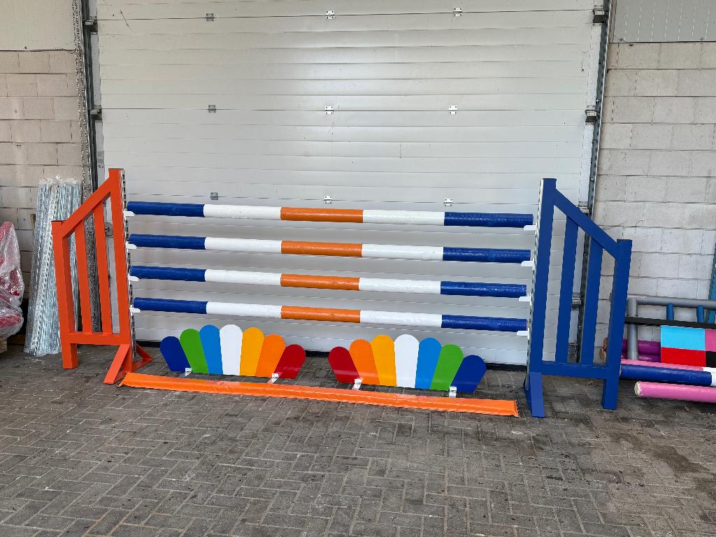 Hindernisbalk Springstaander Softpoles springsloot slepen, Dieren en Toebehoren, Paarden en Pony's | Overige Paardenspullen, Verzenden