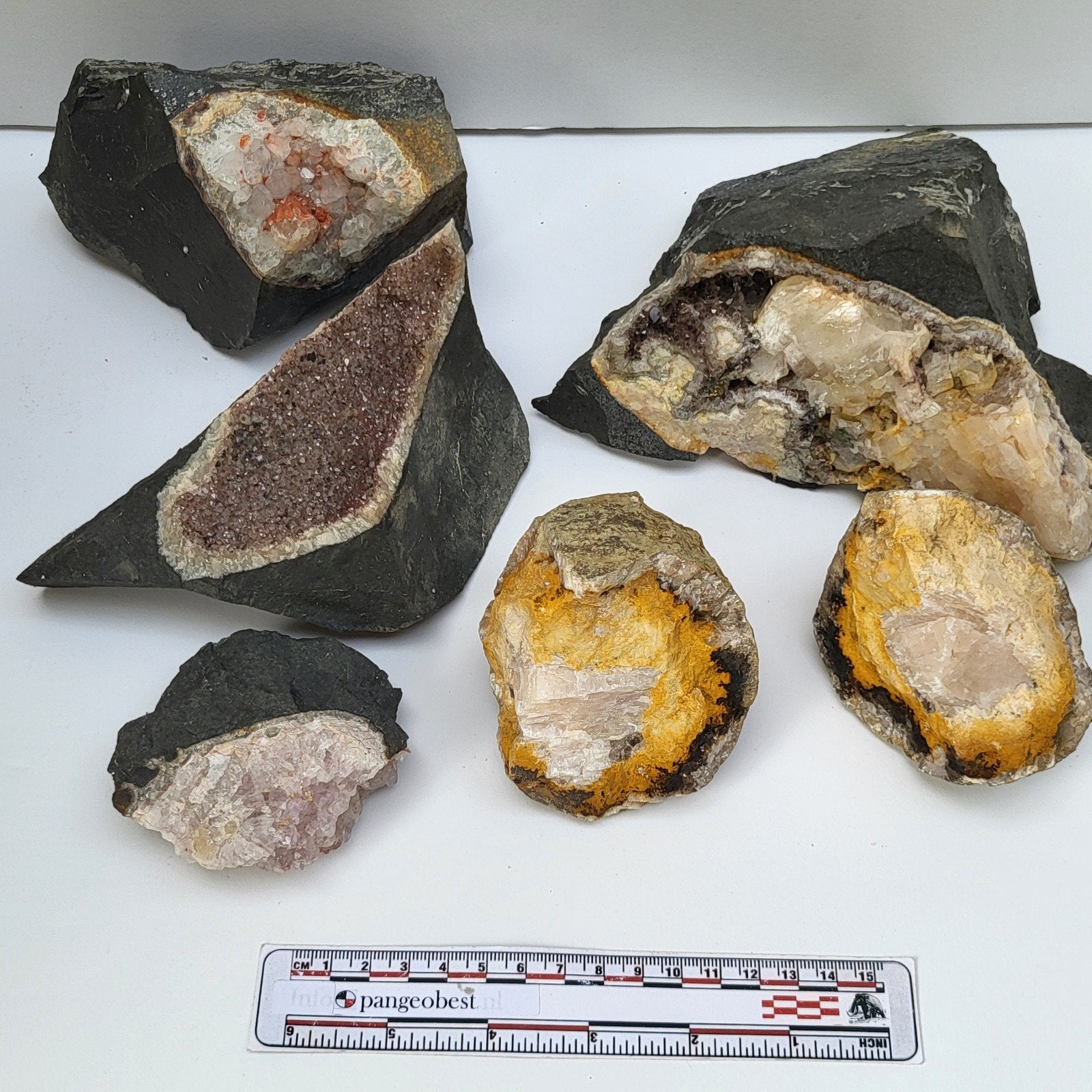 kwarts geodes Idar Oberstein Juchem Amethist rookkwarts #3, Ophalen of Verzenden