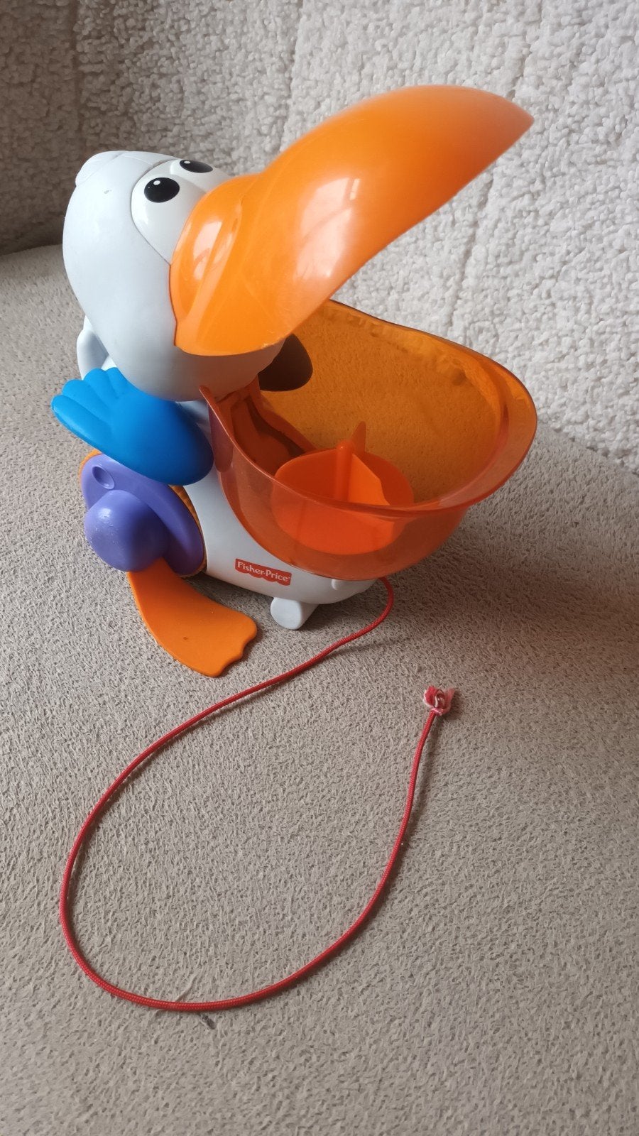 Fisher-Price Pelikaan Duw- of Trekspeelgoed, Kinderen en Baby's, Ophalen of Verzenden, Gebruikt, Duw- of Trekspeelgoed