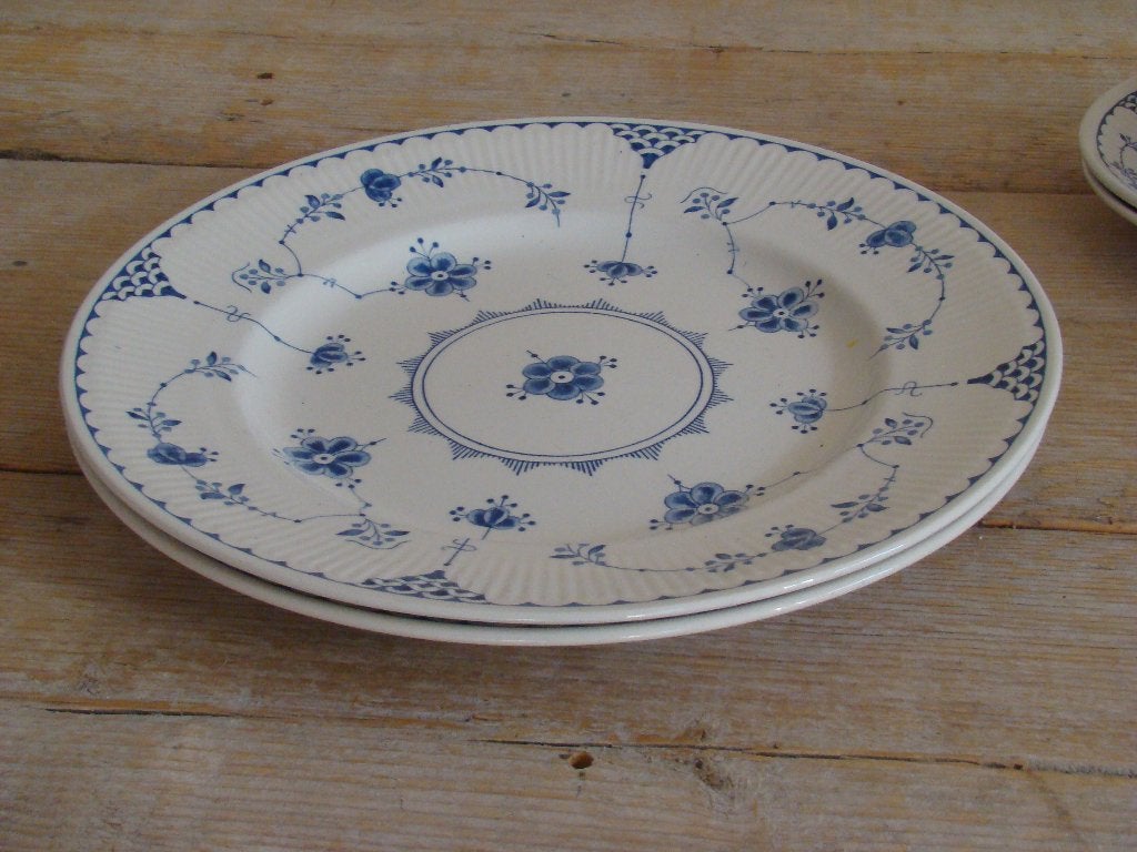 Servies, Furnivals Limited, trade mark England DENMARK, gaaf, Ophalen of Verzenden