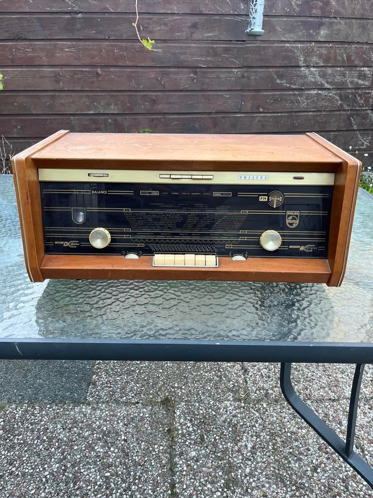 Vintage Philips Buizenradio - in goede staat, Ophalen, Gebruikt, Radio