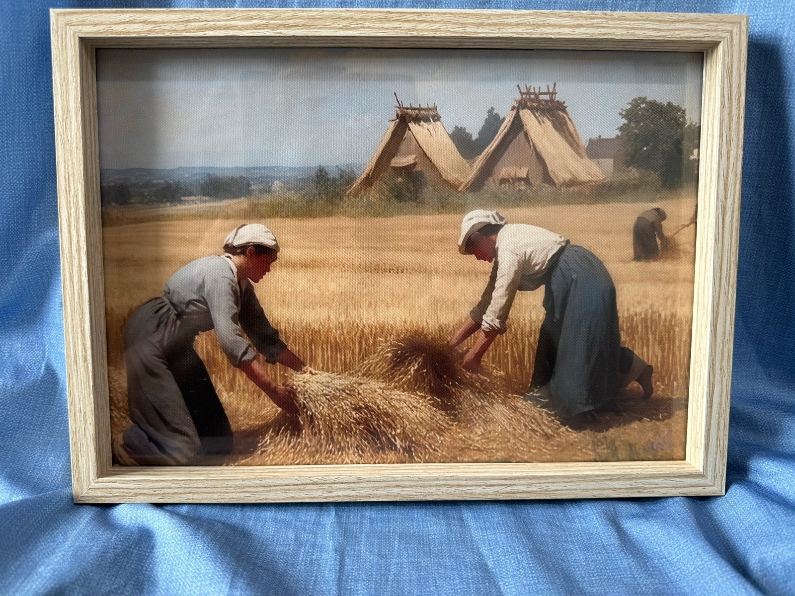 De Maaimaand - Prachtige herinneringen aan vroeger, Antiek en Kunst, Kunst | Schilderijen | Klassiek, Realistisch, Ophalen of Verzenden
