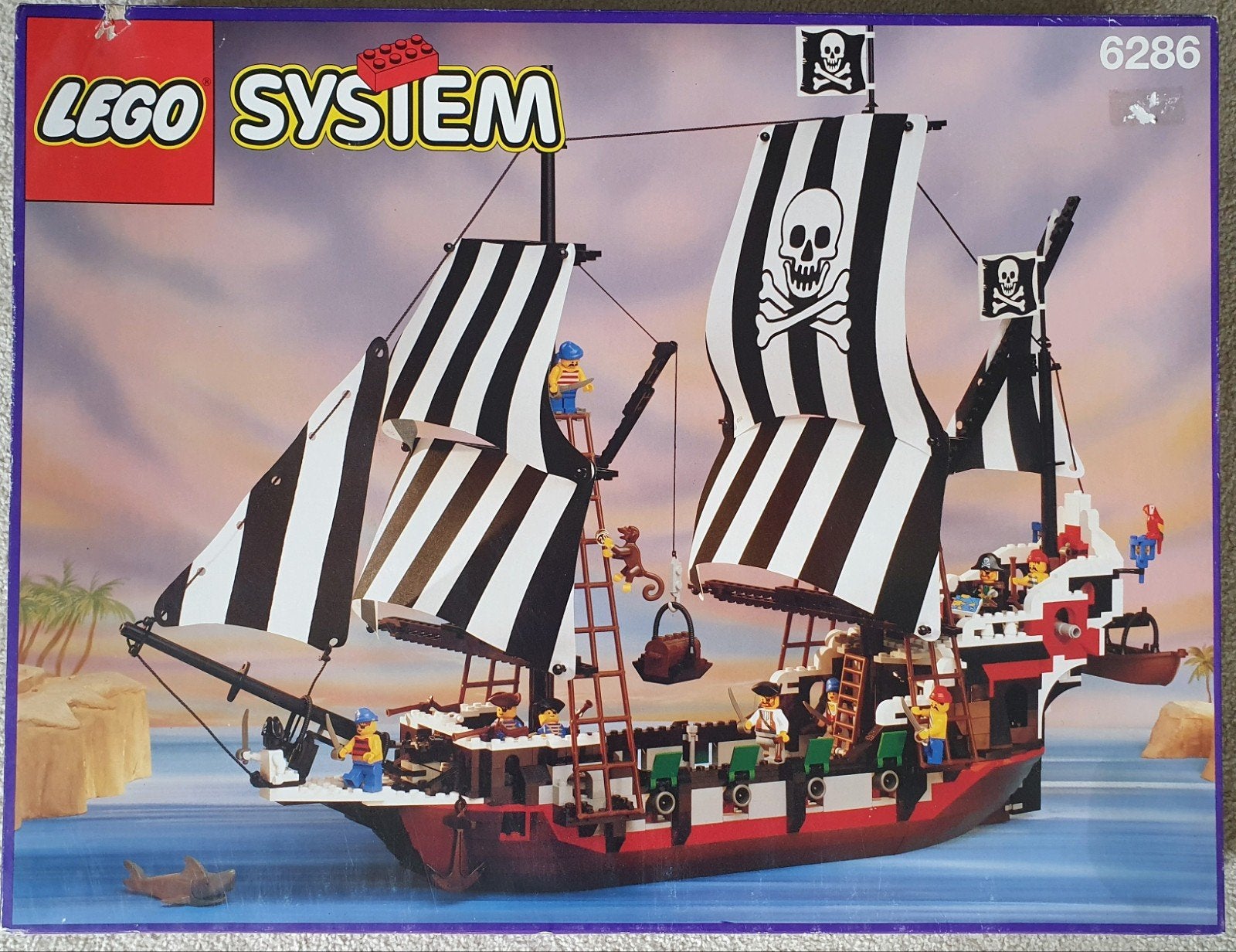 LEGO System Pirates 6286 Skull's Eye Schip, Ophalen of Verzenden, Zo goed als nieuw, Overige merken