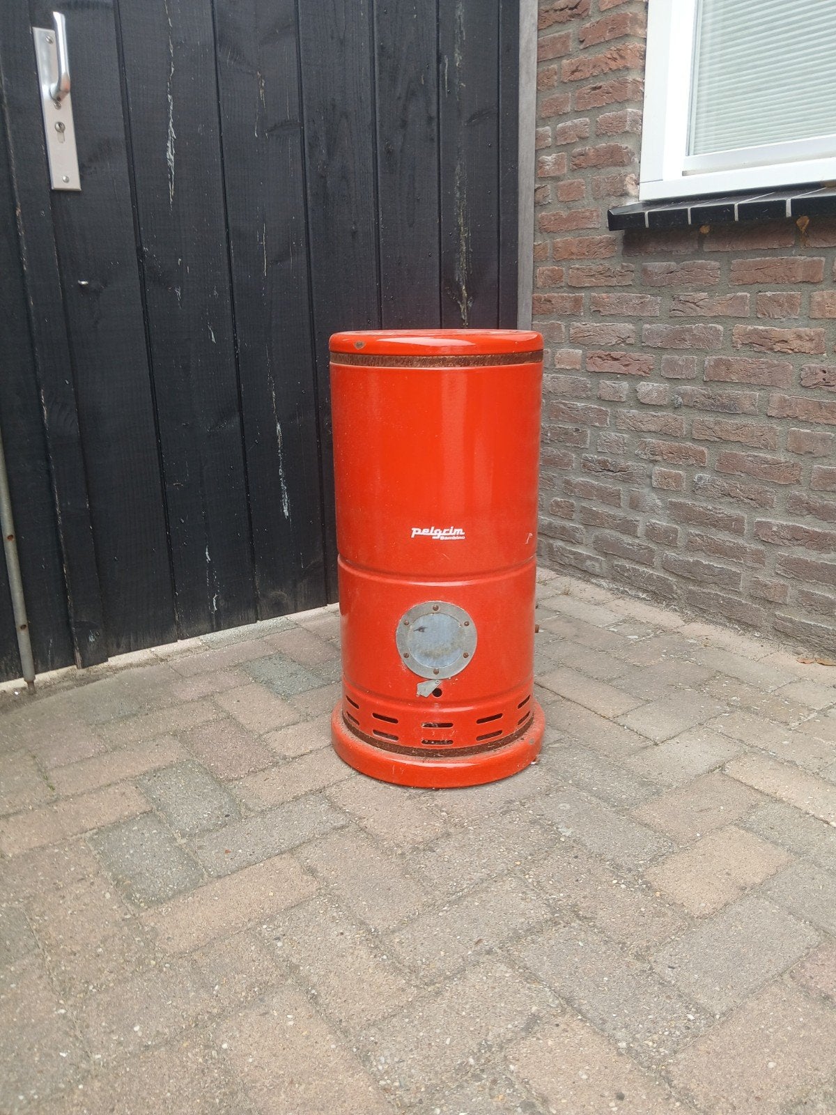 Vintage gaskachel pelgrim, Gebruikt, Gas, Ophalen of Verzenden, Vrijstaand