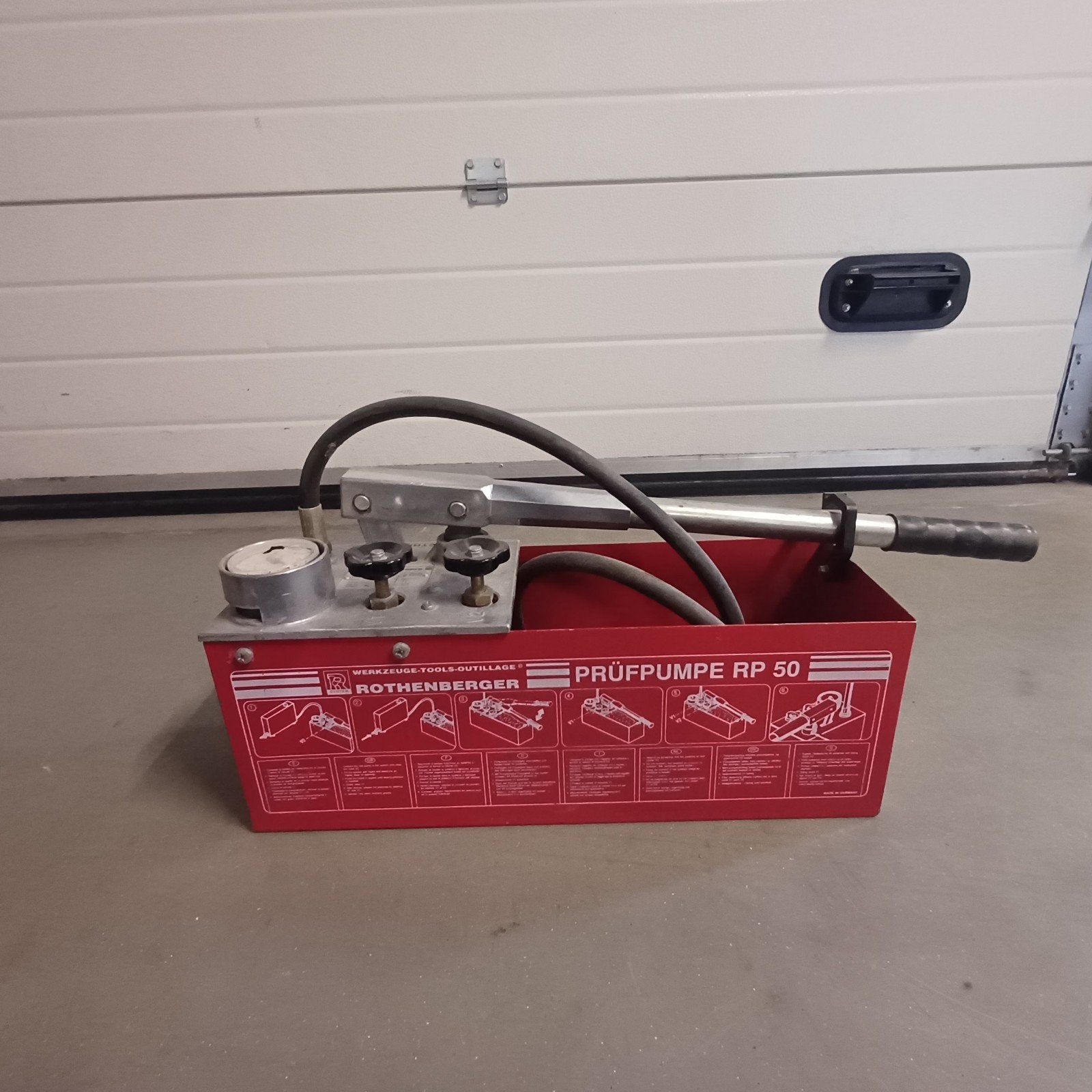 Rothenberger RP 50-60 Handmatige Testpomp, Ophalen of Verzenden, Gebruikt