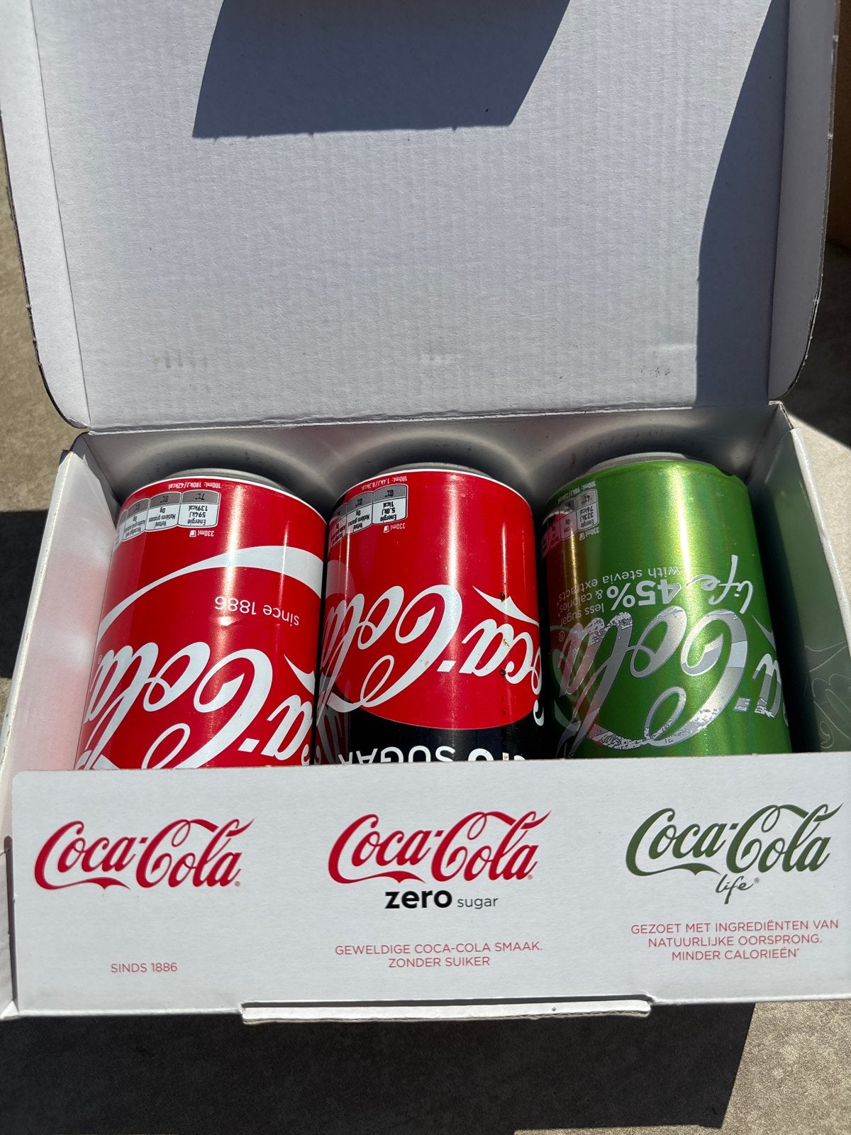 Coca-Cola proefpakket met 3 verschillende smaken, Verzamelen, Ophalen, Nieuw, Verpakking