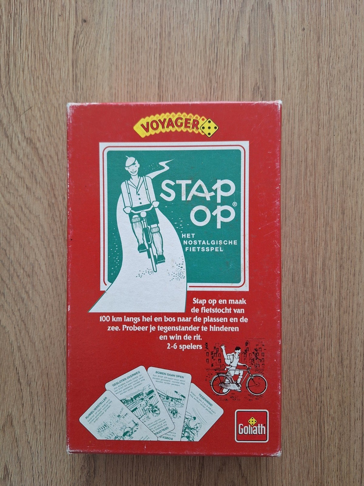 Stap Op! Het Nostalgische Fietsspel - Goliath, Drie of vier spelers, Ophalen of Verzenden, Gebruikt, Goliath
