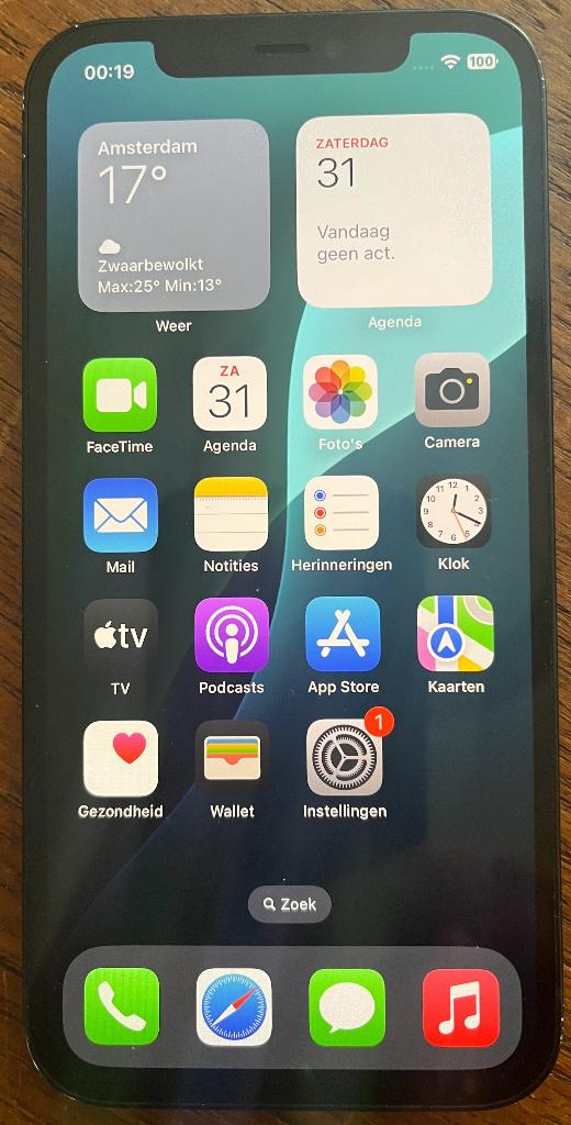 iPhone 12 - 64Gb - Zwart_88% met oplaadkabel, Telecommunicatie, Mobiele telefoons | Apple iPhone, Zwart, 88 %, Ophalen of Verzenden