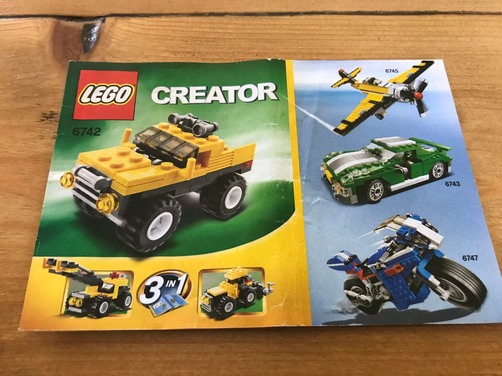 Lego Creator 6742 Mini graafwagen 3-in-1, Lego, Ophalen of Verzenden, Zo goed als nieuw, Compleet