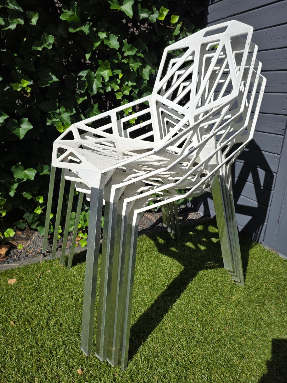 6 stuks Magis Chair One - Ontwerp Konstantin Grcic, Ophalen, Gebruikt, Modern design, Industrieel, Wit