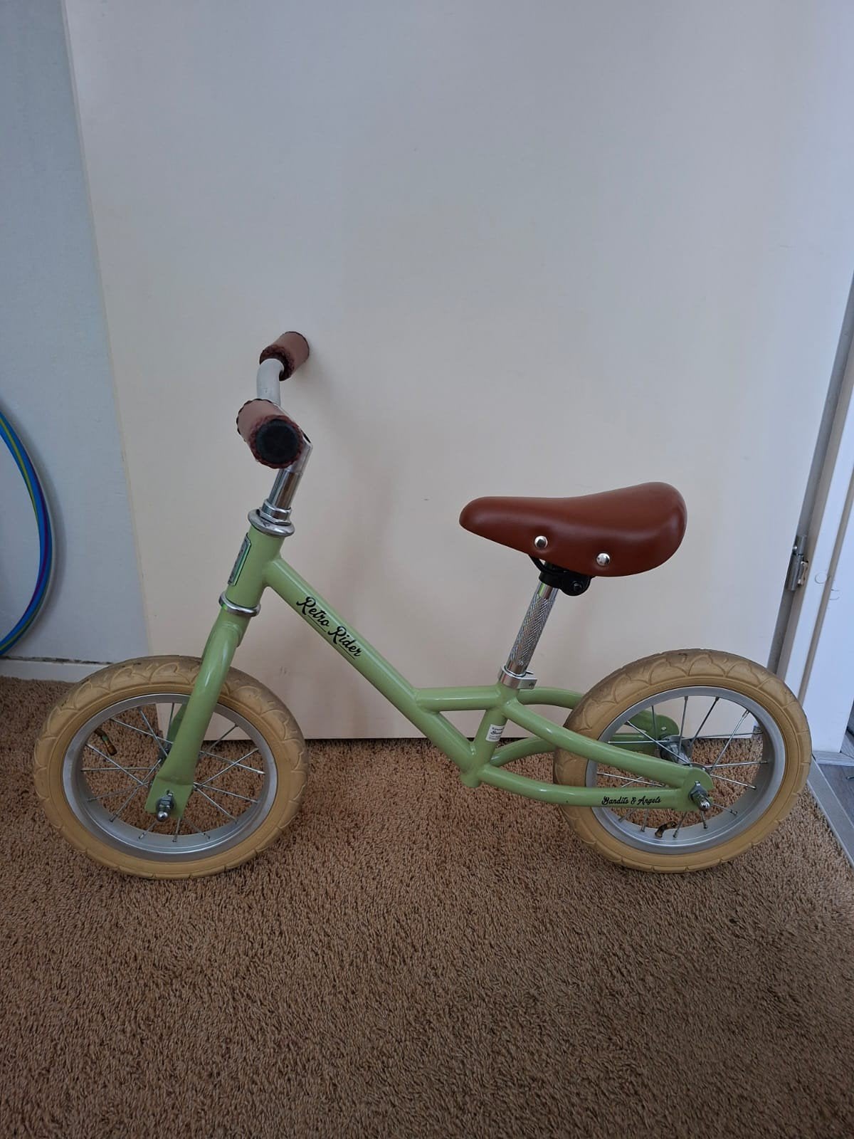 Bandits & Angels loopfiets Retro Rider Groen, Ophalen, Zo goed als nieuw, Minder dan 16 inch