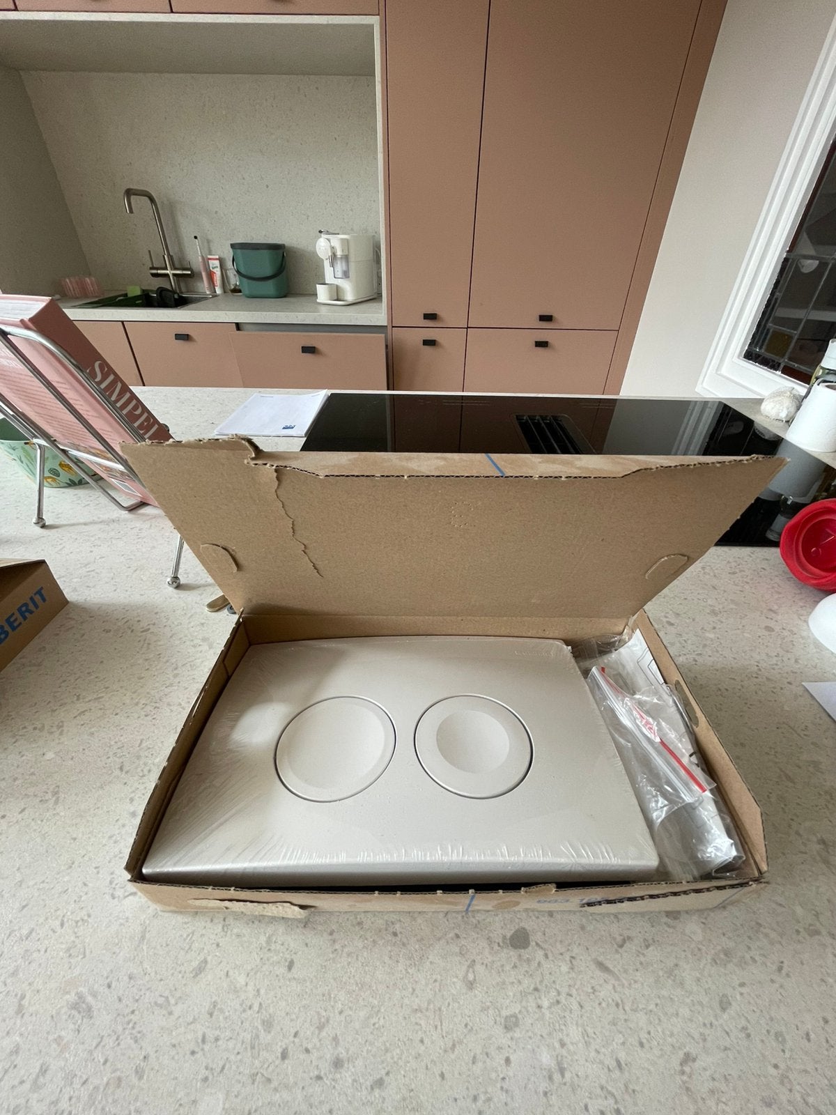 Bedieningspaneel toilet Geberit wit, Ophalen of Verzenden, Nieuw, Toilet