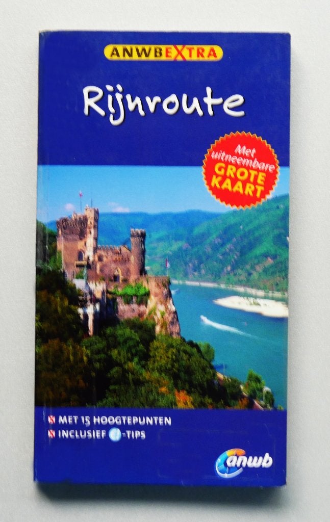 ANWB reisgids - Rijnroute, Europa, Ophalen of Verzenden, Zo goed als nieuw, Reisgids of -boek
