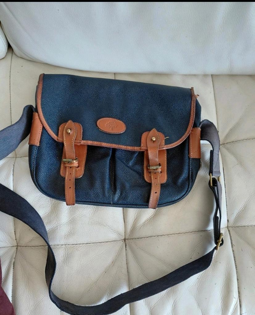 ##  Prachtige Vintage Mulberry Company Satchel, Ophalen of Verzenden, Gebruikt, Blauw, Handtas