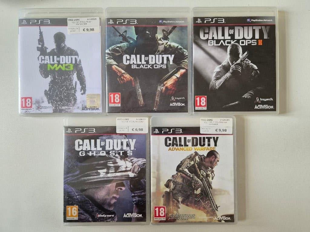 Call of Duty bundel (PS3), Spelcomputers en Games, Ophalen of Verzenden, Zo goed als nieuw, Met 1 controller, Slim