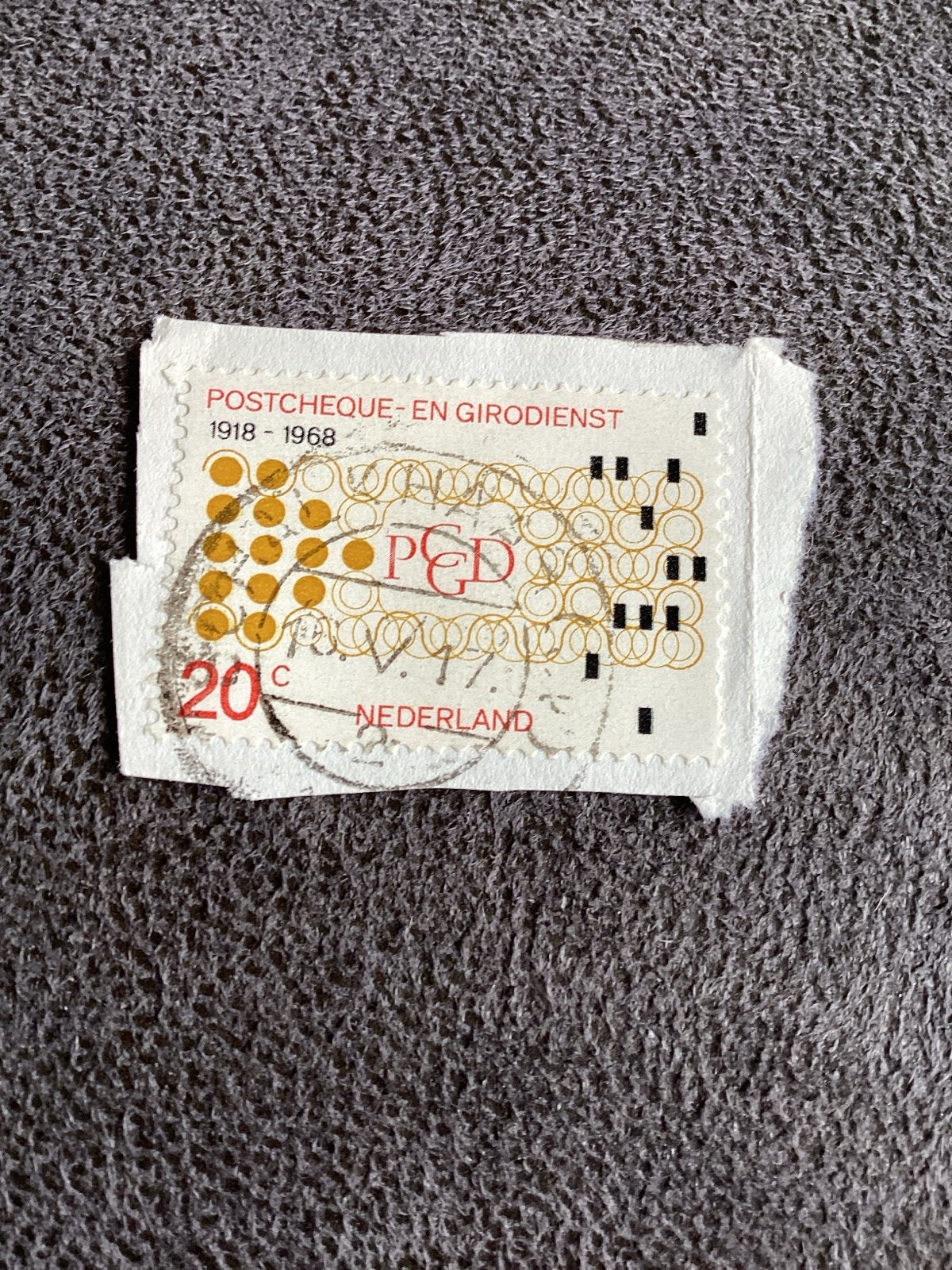 Nederlandse Postzegel Postcheque- en Girodienst Schalkhaar, Ophalen of Verzenden, Na 1940, Gestempeld