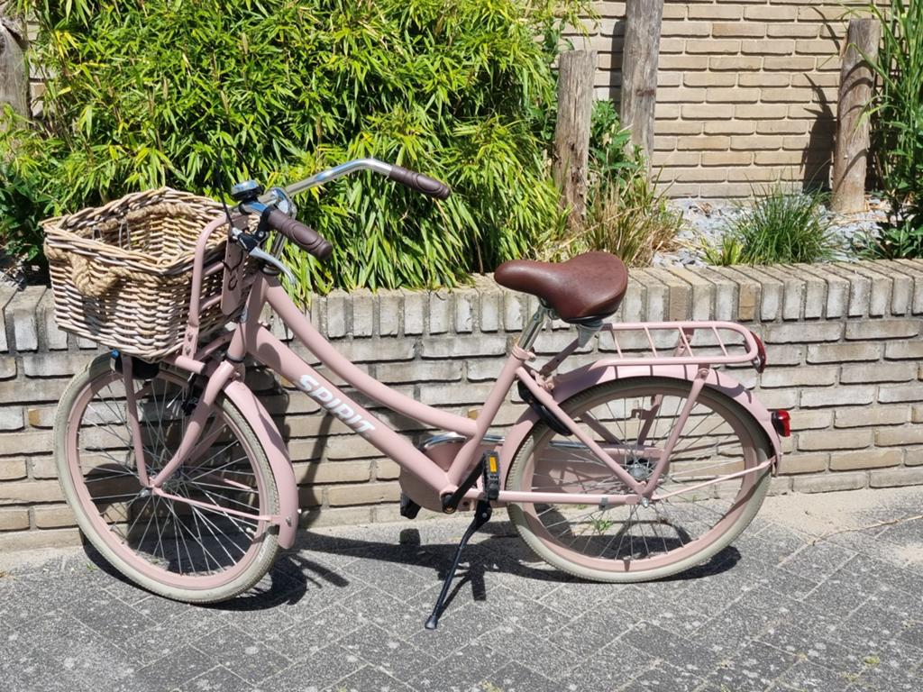 Te koop nette Spirit Cargo fiets 24 inch kleur zalm/oudroze, Ophalen, Gebruikt, 24 inch, Handrem