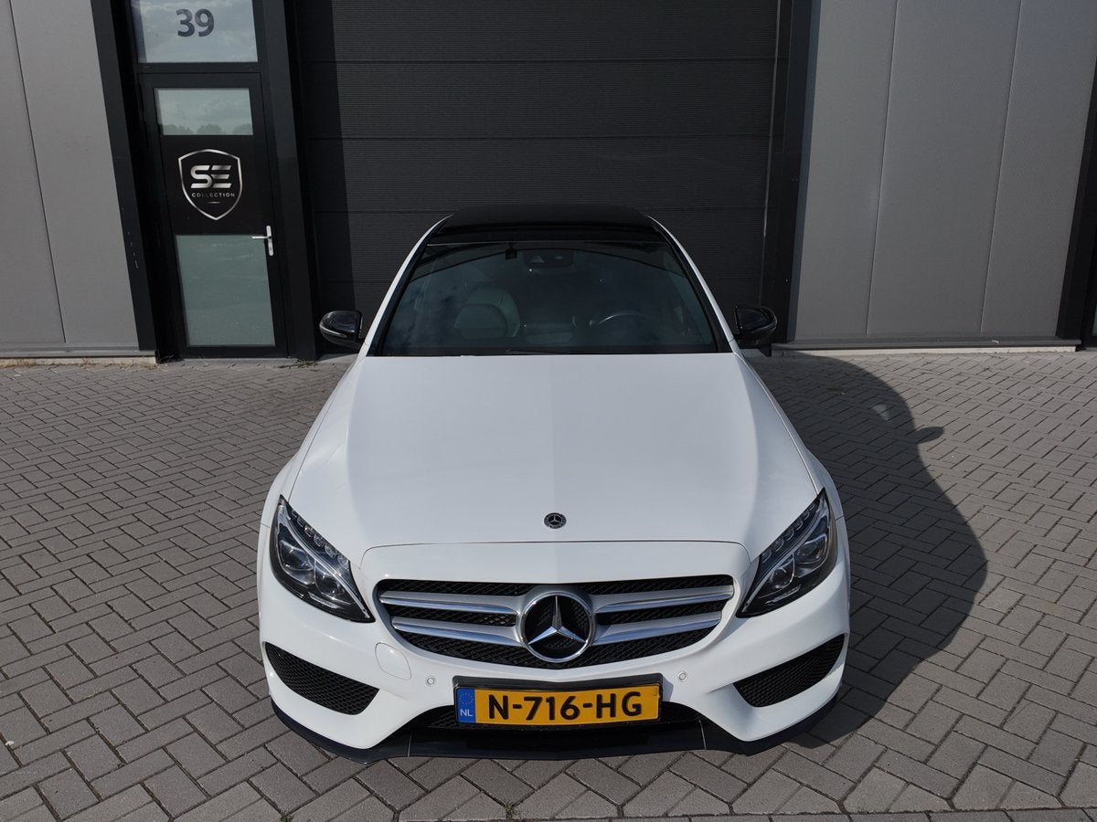 Mercedes-Benz C-Klasse C250 211pk 9G-TRONIC 2018 Wit, Auto's, Automaat, 1800 kg, 4 cilinders, Leder