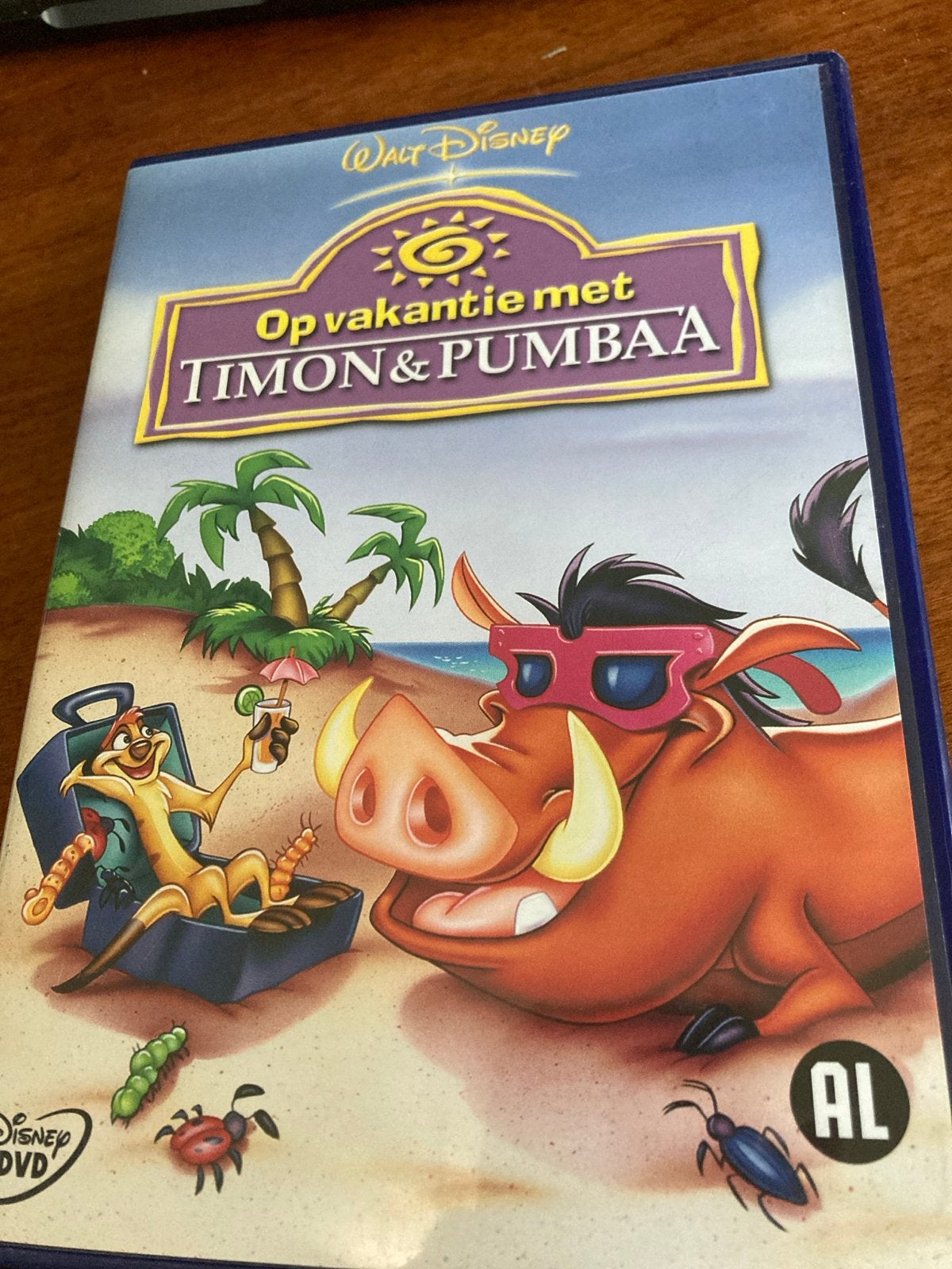 Walt Disney: Op vakantie met Timon & Pumbaa DVD, Cd's en Dvd's, Animatie, Zo goed als nieuw, Inclusief doosje, Alle leeftijden