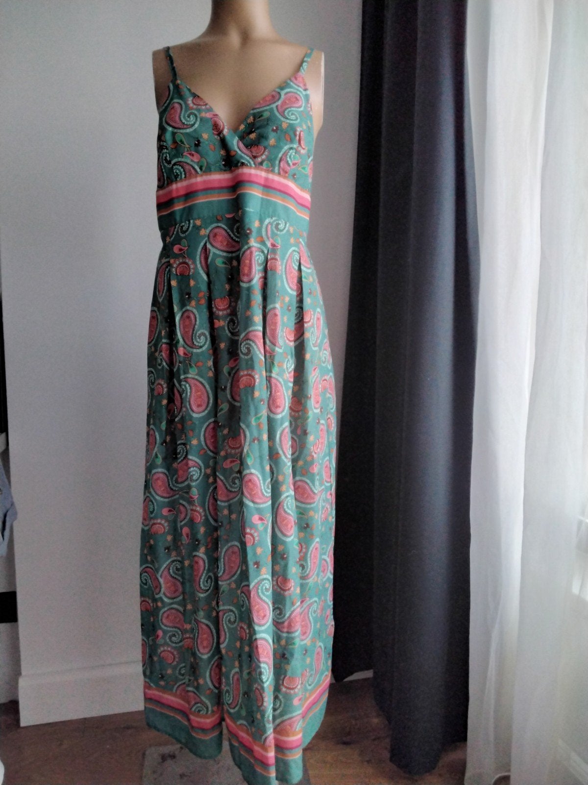 Liu Jo Maxi Jurk met Paisley Print, Maat 38/40 (M), Liu Jo, Ophalen of Verzenden, Zo goed als nieuw