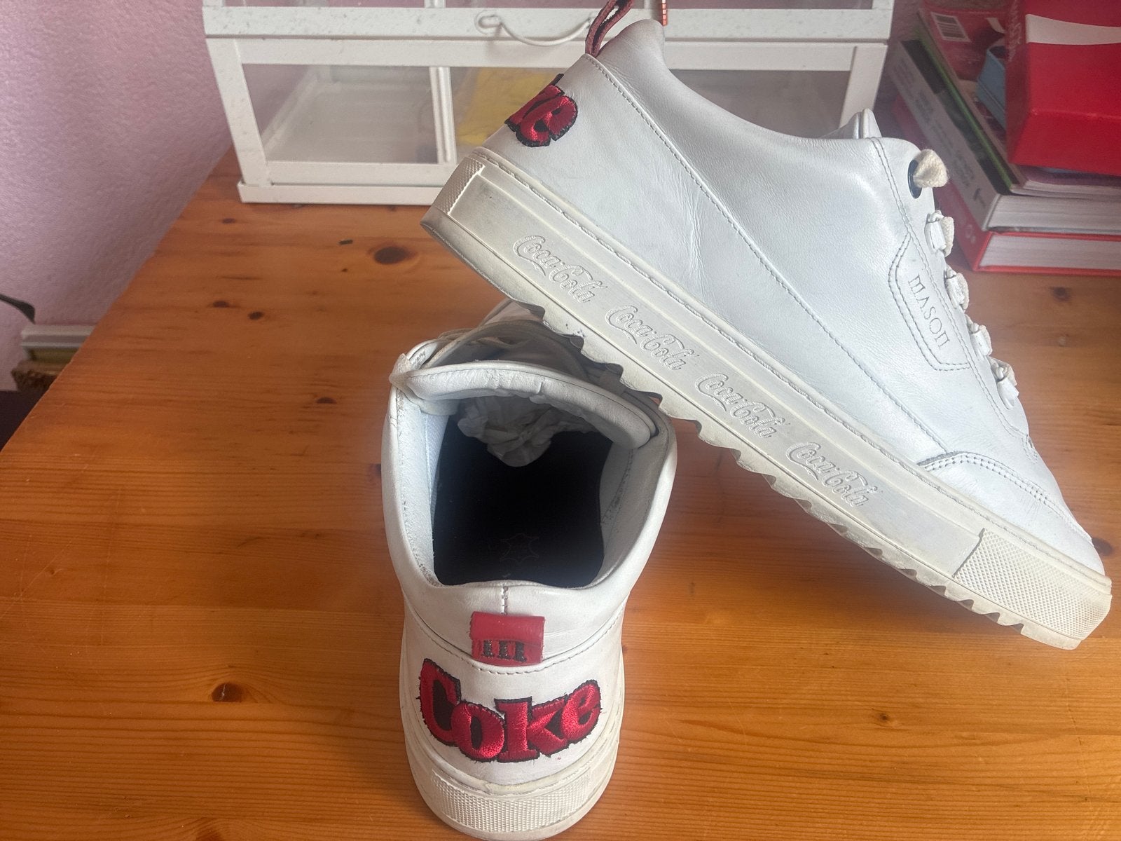 Mason Garments Coca-Cola sneakers mt 42, Ophalen of Verzenden, Gedragen, Wit