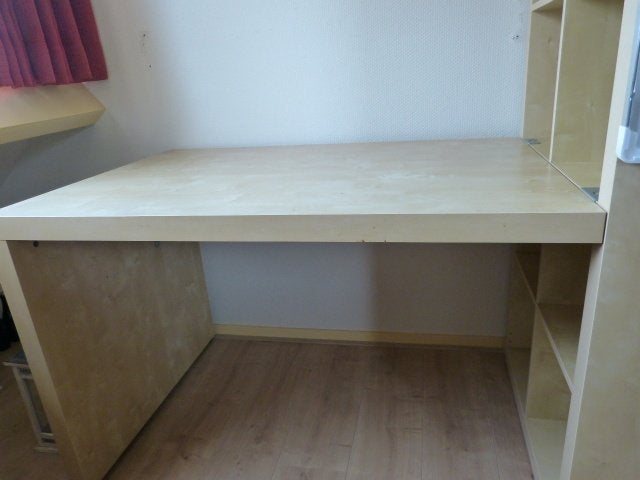 Bureau met kastenwand, Ophalen, Gebruikt, 155 cm, Scandinavisch