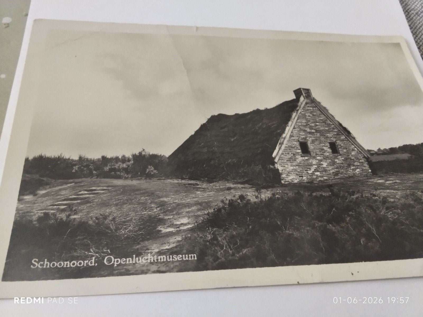 Oude Ansichtkaart Schoonoord  museum Assen 1956, Verzamelen, Ophalen of Verzenden, 1940 tot 1960, Gelopen, Drenthe