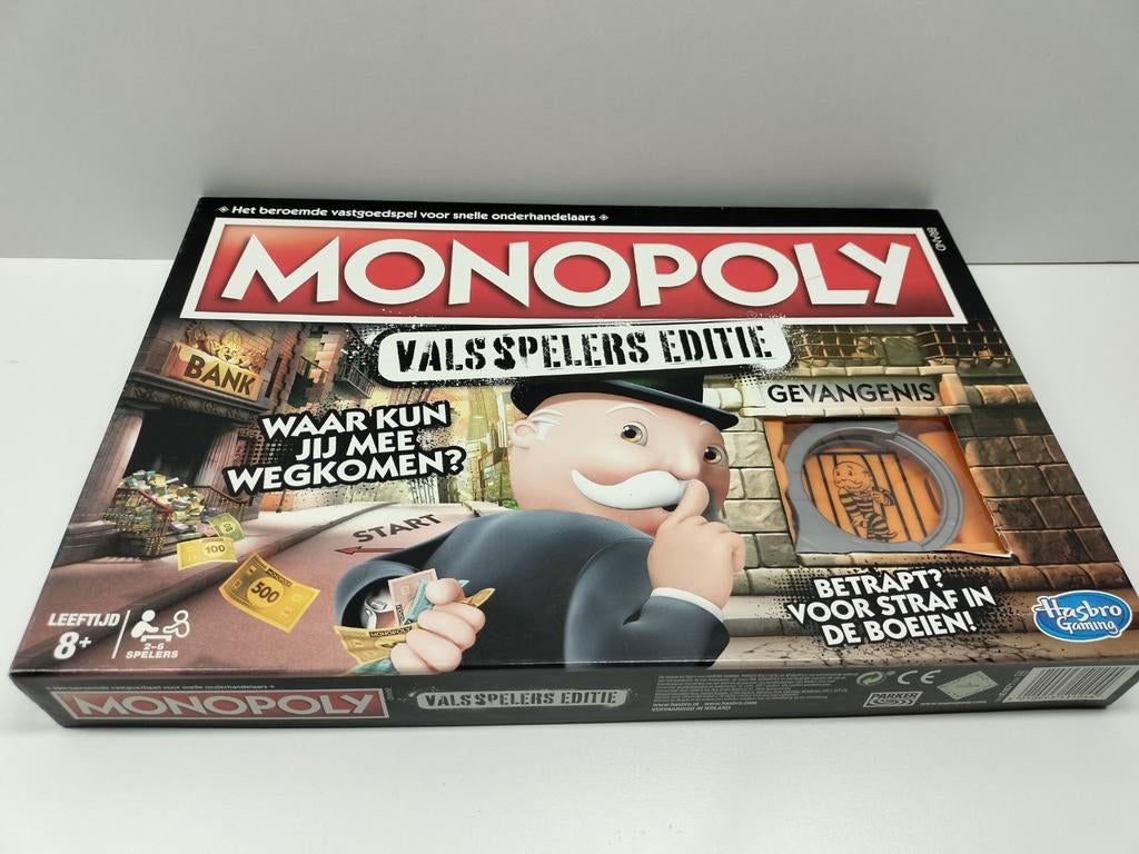Monopoly Valsspelers Editie - Spannend Bordspel, Vijf spelers of meer, Ophalen of Verzenden, Zo goed als nieuw, Hasbro Gaming