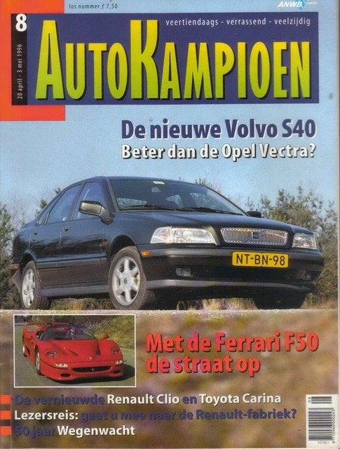 Autokampioen 8 1996 : Alfa Romeo 164 Q4 - Opel Vectra 2.0 CD, Ophalen of Verzenden, Gelezen, Algemeen