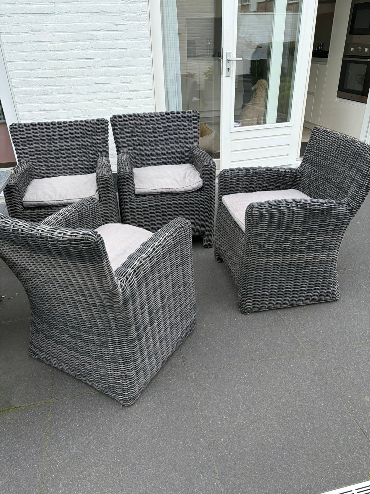 Tuinstoelen (verkocht), Tuin en Terras, Tuinsets en Loungesets, Ophalen, Gebruikt