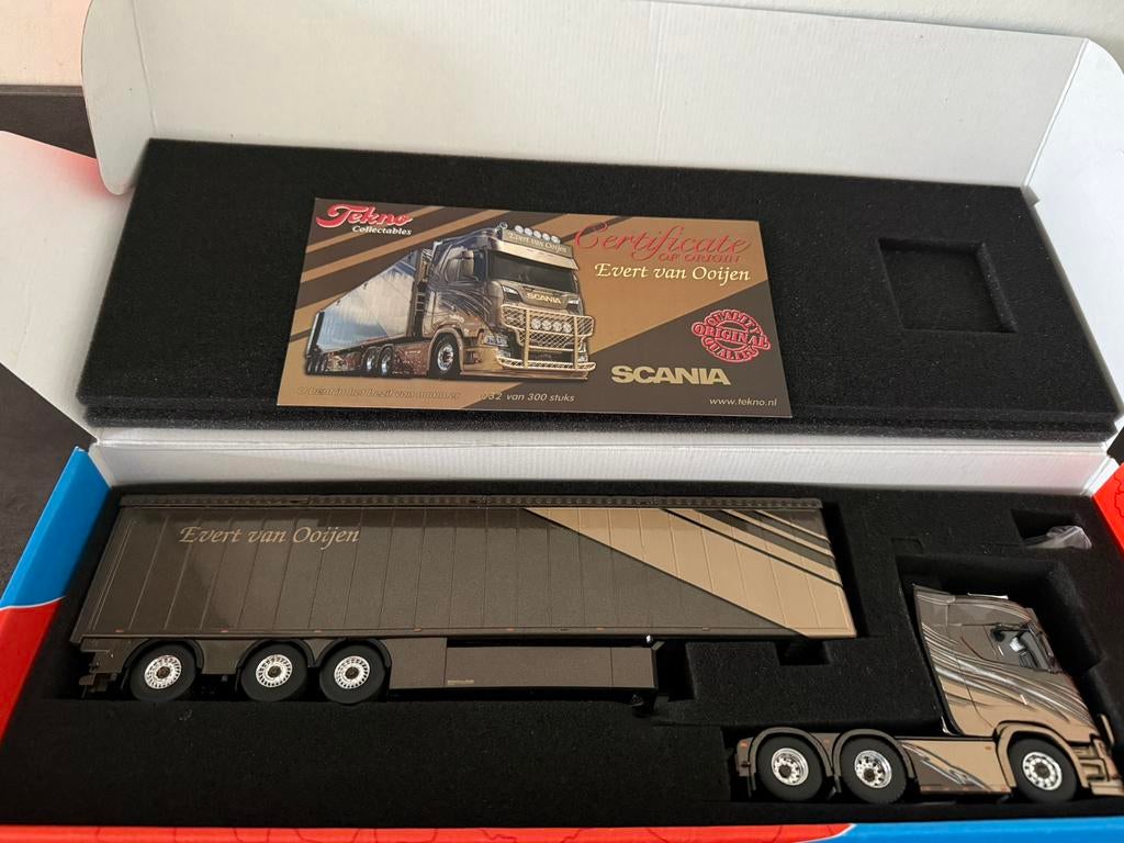 Tekno - Scania Evert v Ooijen, Ophalen of Verzenden, Zo goed als nieuw, Bus of Vrachtwagen, Tekno