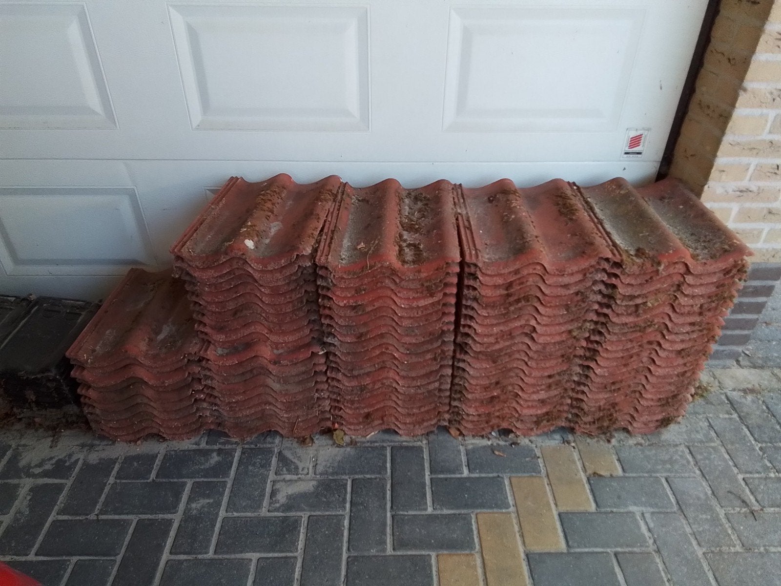 90 gebruikte rode dakpannen, Doe-het-zelf en Verbouw, Ophalen