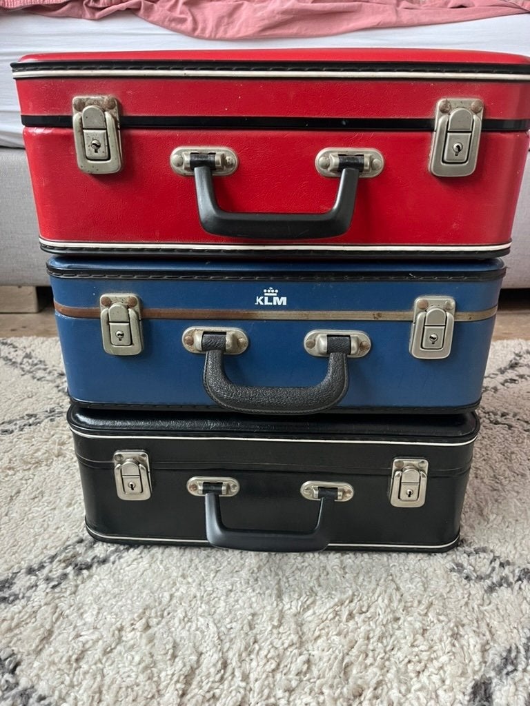 Vintage koffers stewardess, Overige materialen, Gebruikt, Minder dan 50 cm, Ophalen of Verzenden