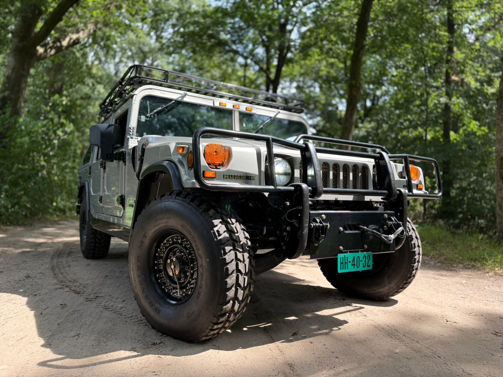 Hummer H1 Slantback 6.5 Turbo Diesel 1997 | Collector's Item, Auto's, Hummer, Automaat, 3221 kg, 4 stoelen, Lederen bekleding