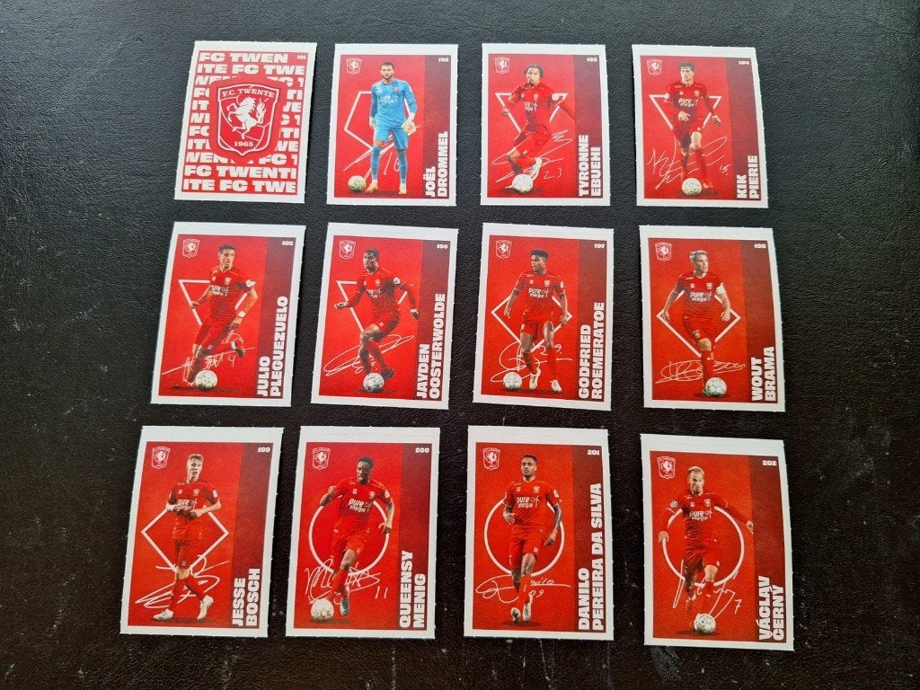 Complete set stickers FC Twente 2020-21, Ophalen of Verzenden, Nieuw, F.C. Twente, Poster, Plaatje of Sticker
