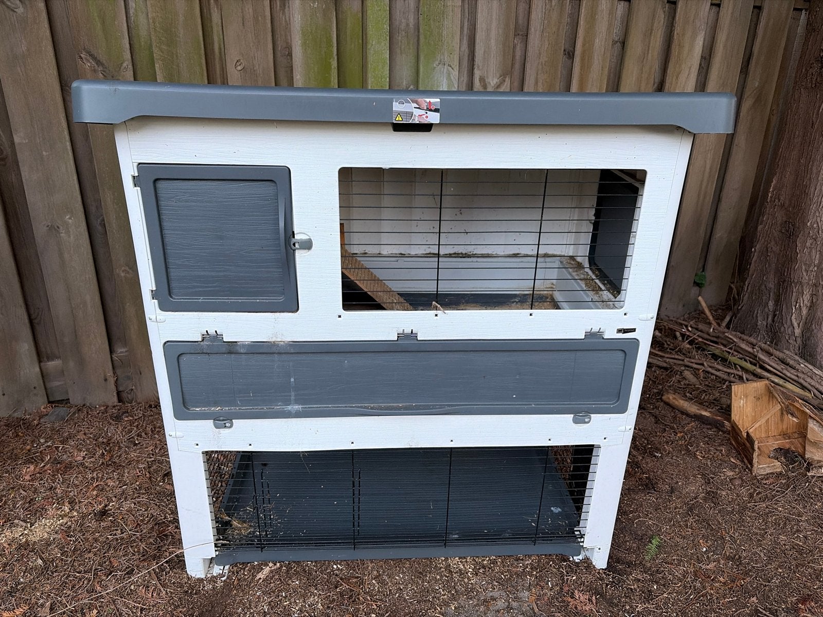 Buitenhok Cavia / Konijn 2 verdiepingen, Ophalen, Gebruikt, Hok