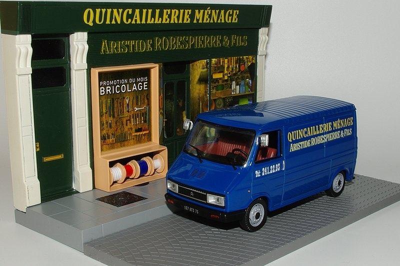Citroen C35 serie1 Doe-Het-Zelfzaak, straatdecor Altaya 1:43, Ophalen of Verzenden, Nieuw, Auto, Overige merken