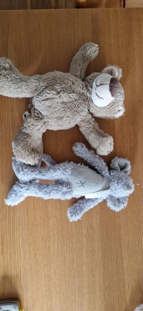 Happy Horse Knuffels: Konijn en Beer, Kinderen en Baby's, Speelgoed | Knuffels en Pluche, Gebruikt, Happy Horse, Grijs, Konijn