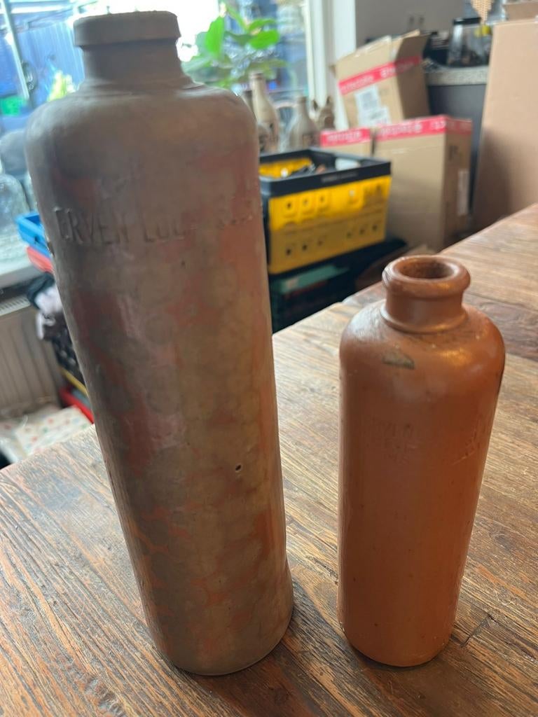 2 oude jenever kruiken, Antiek en Kunst, Ophalen of Verzenden