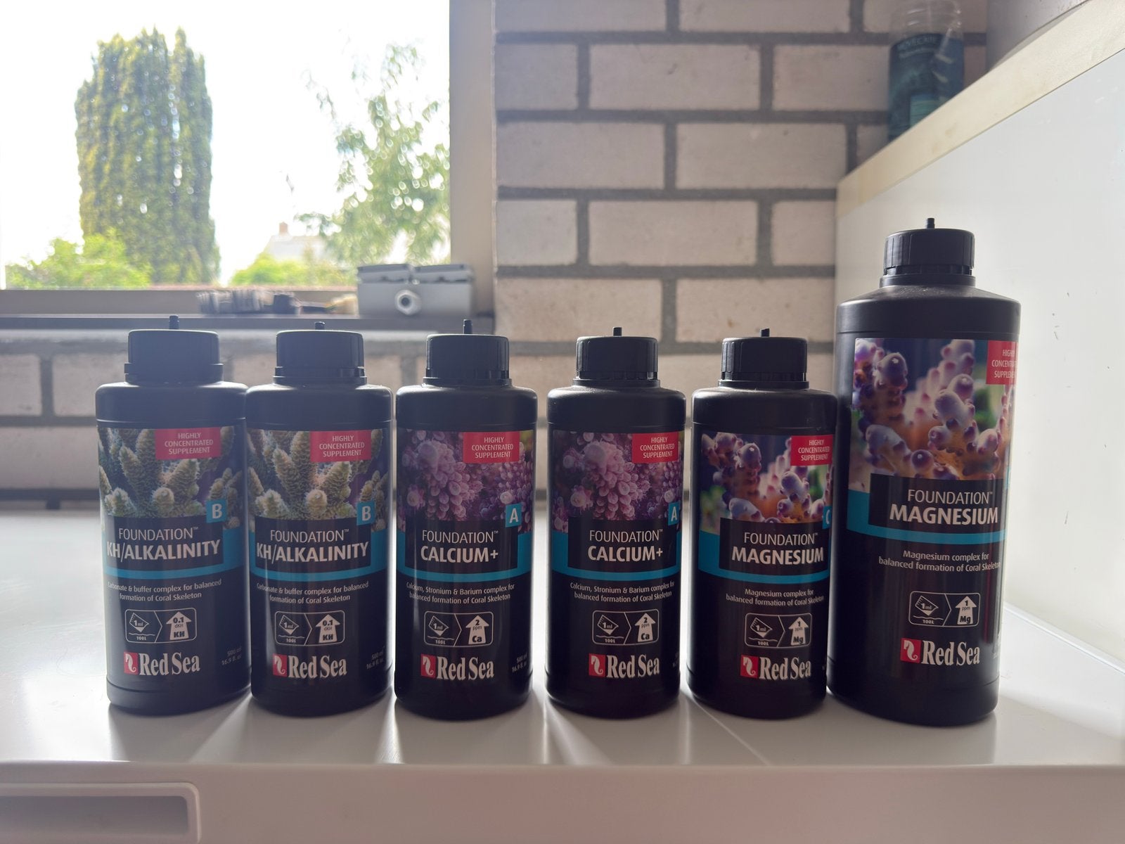 Red Sea Foundation A/B/C – set voor calcium, KH & magnesium, Ophalen, Zo goed als nieuw, Overige typen, Red Sea